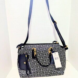 NWT's Tommy Hilfiger large Sachel w/ small add'l pouch, Perfect for on the go!
